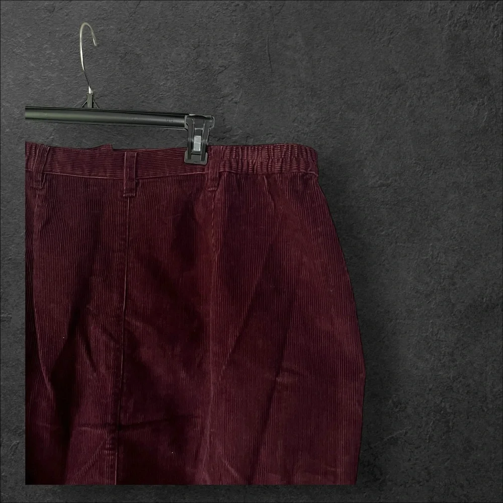 NWT CJ Banks corduroy skirt with embroidered detail 100% cotton